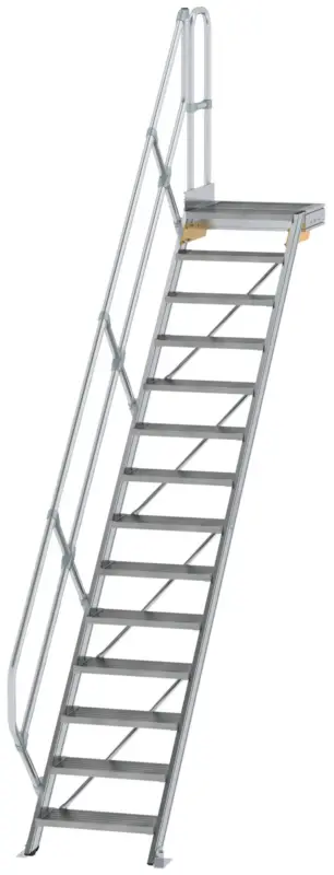 Günzburger Podesttreppe 45° 14 Stufen - 600 mm breit Neuheit