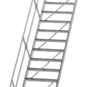 Aktuell Günzburger Podesttreppe 45° 18 Stufen - 800 mm breit