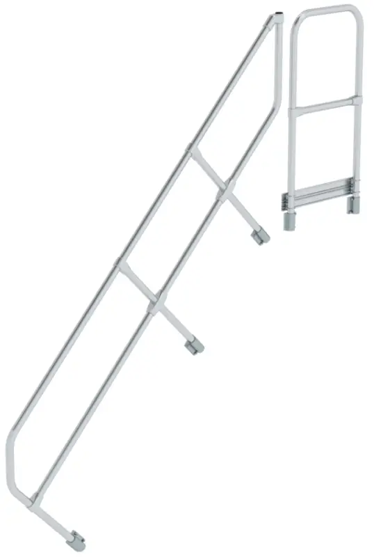 Günzburger Treppen- Podestgeländer Podesttreppe 45° 8 Stufen Geprüft