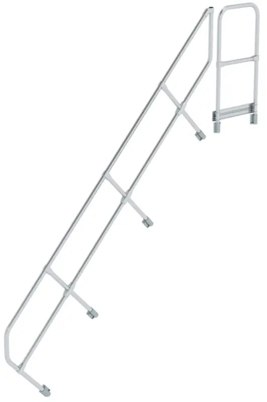 Neuheit Günzburger Treppen- Podestgeländer Podesttreppe 45° 11 Stufen
