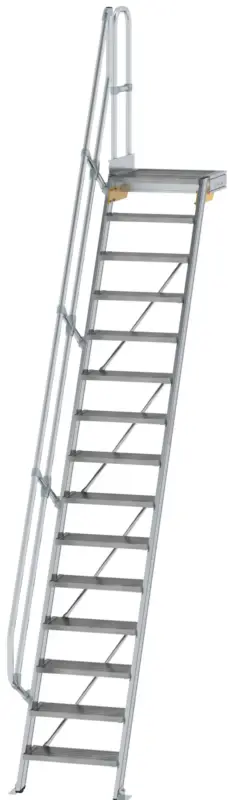Bestseller Günzburger Podesttreppe 60° 15 Stufen - 600 mm breit