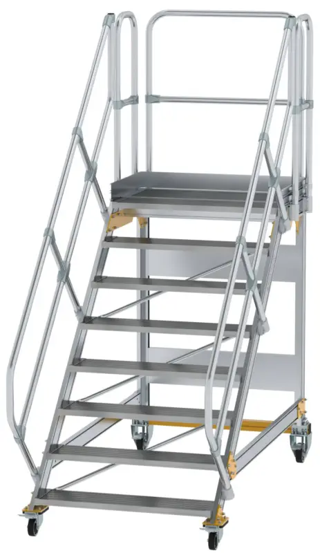 Angebot Günzburger Podesttreppe fahrbar 45° 8 Stufen - 1000 mm breit