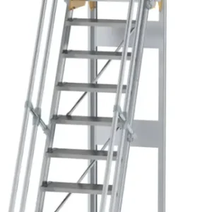 Bestpreis Günzburger Podesttreppe fahrbar 60° 11 Stufen - 600 mm breit