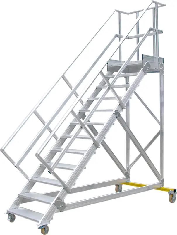 Hymer Podesttreppe fahrbar 45° 9 Stufen - 600 mm Neu
