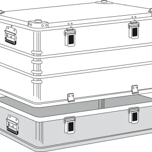 ZARGES Alu Universalkiste K 470 Plus Oberteil 157 Liter Sichere Zahlung