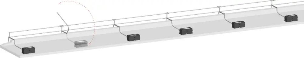 hawego Flachdachabsturzsicherung 52,19 m Neue Ware