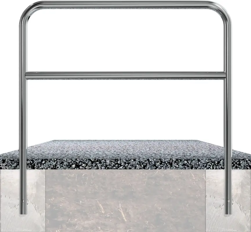Top-Preis Schake Rohrbügel Edelstahl mit Querholm OE Ø 48 mm - 1200 x 1200 mm