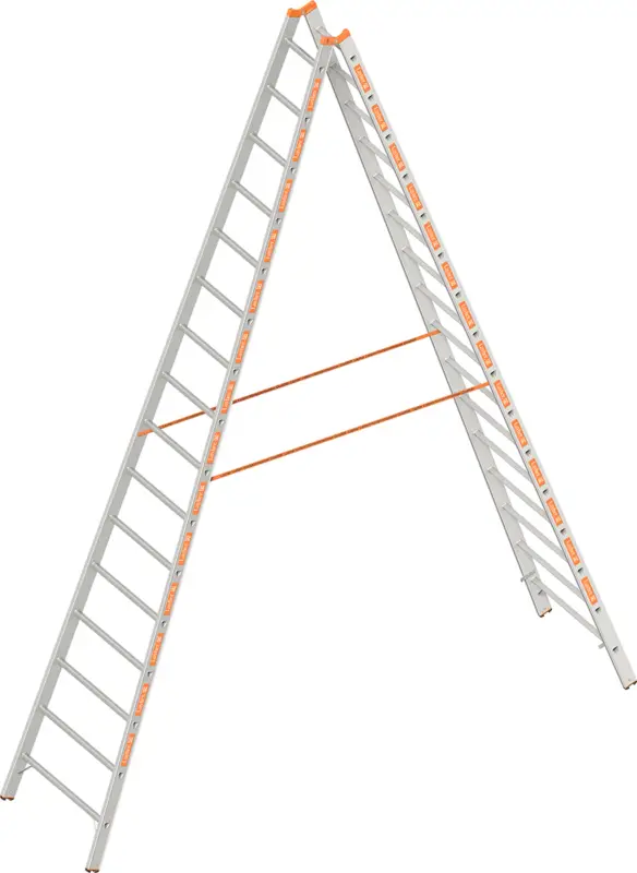 Layher Stehleiter Alu 2x16 Sprossen Heißes Angebot