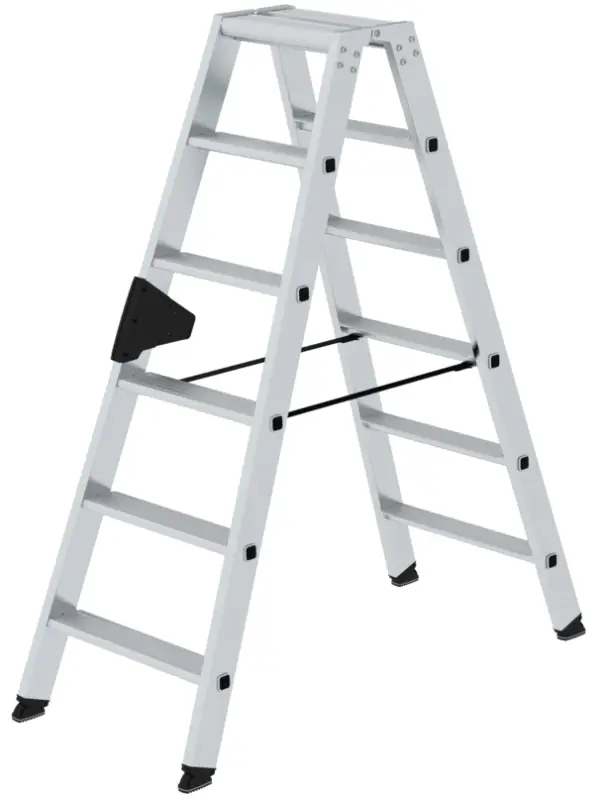Günzburger Stehleiter Alu 2x6 Stufen Sonderangebot