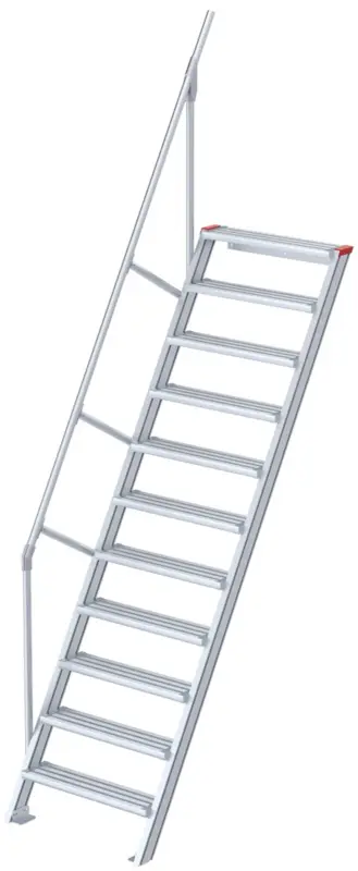 Rabatt euroline Alu-Treppe 60° 11 Stufen - 800 mm