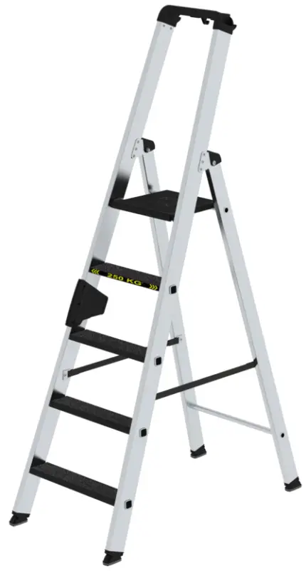 Günzburger Stehleiter 250 kg clip-step R13 Alu 5 Stufen Abverkauf