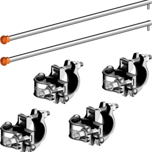 Echt Layher Fahrgerüst Wandabstützung Set 1,80 m