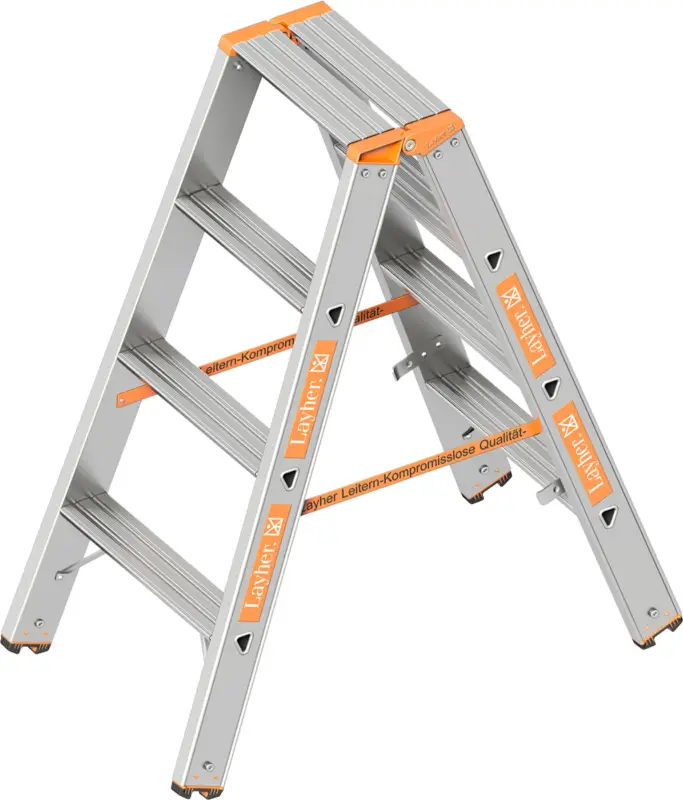 Highlight Layher Stehleiter Alu 2x4 Stufen