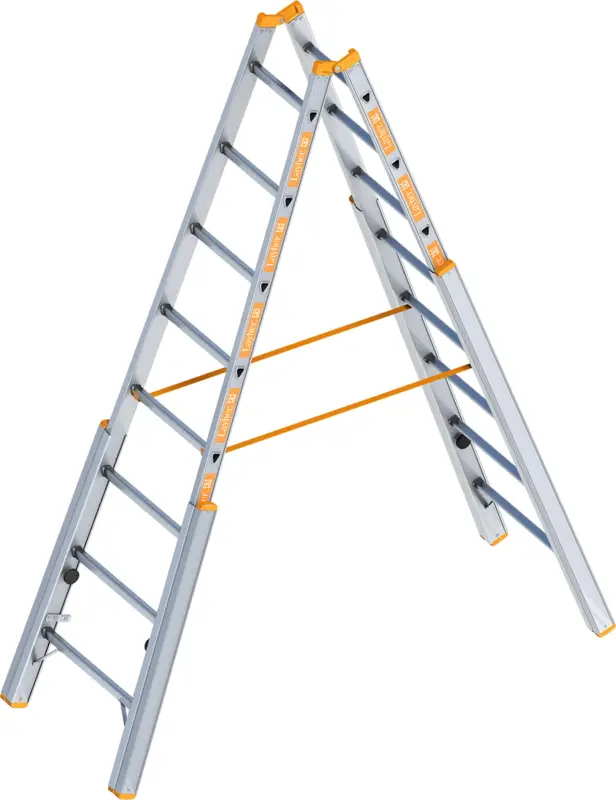 Top-Preis Layher Treppenstehleiter Alu 2x8 Sprossen