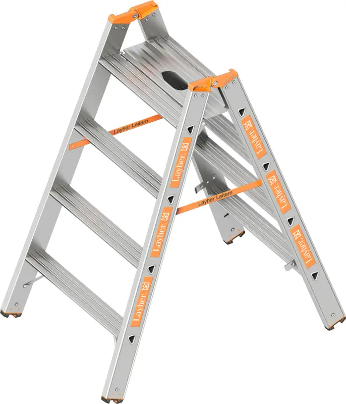 Layher Schwerlasttritt Alu 2x4 Stufen Sale
