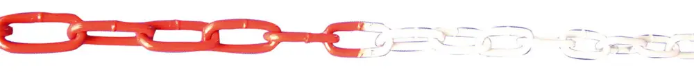 Schake Absperrkette Stahl 6 mm rot weiß - 10 m Preisknaller