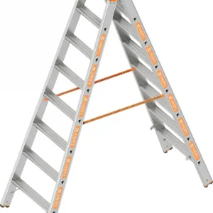 Zertifiziert Layher Stehleiter Alu 2x8 Stufen