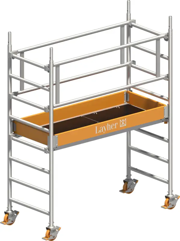 Schnäppchen Rollgerüst Layher Uni Leicht P2 1403201 - Arbeitshöhe 3,11 m