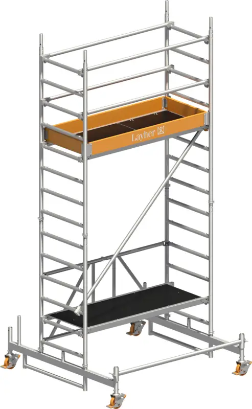 Knallerangebot Rollgerüst Layher Zifa P2 1406213 - Arbeitshöhe 4,76 m