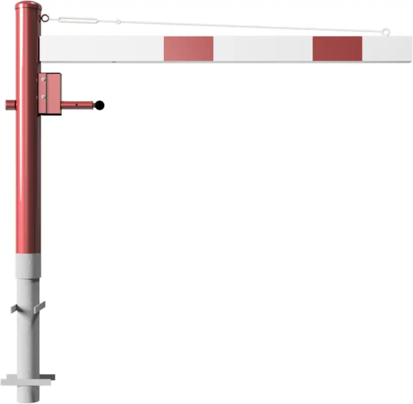 Schake Drehschranke - Schrankenbaum 100 x 50 mm OED weiß rot - 1500 mm Neue Ware