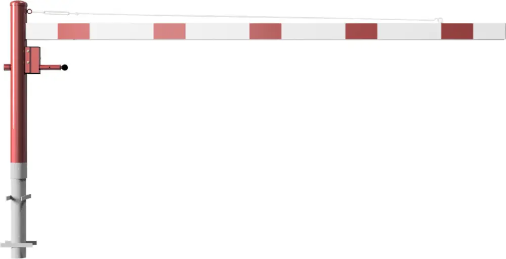 Kracherpreis Schake Drehschranke - Schrankenbaum 100 x 50 mm OED weiß rot - 3000 mm