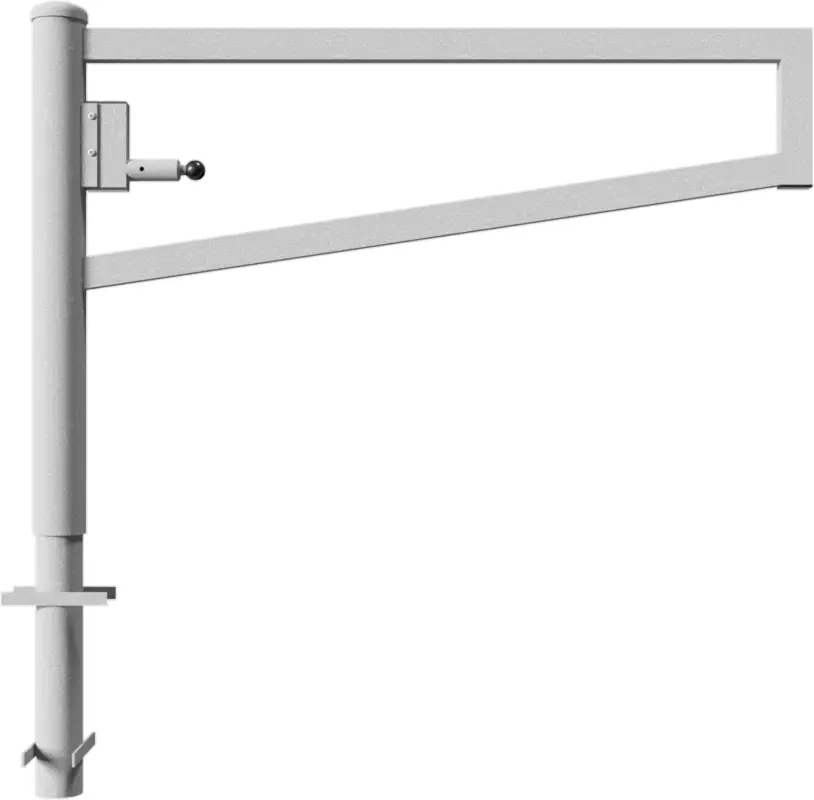 Billig Schake Drehschranke - Schrankenbaum 60 x 40 mm OED verzinkt - 1500 mm