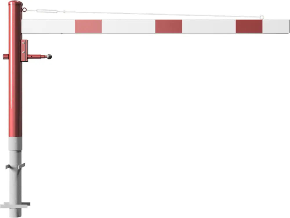 Mega-Angebot Schake Drehschranke - Schrankenbaum 100 x 50 mm OEV weiß rot - 2000 mm