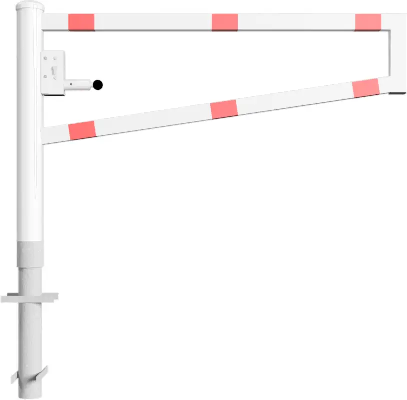 Preiswert Schake Drehschranke - Schrankenbaum 60 x 40 mm OED weiß rot - 1500 mm