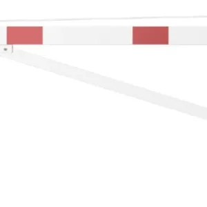 Direktkauf Schake Drehschranke mit Auflagestütze - Schrankenbaum 100 x 50 mm ODD weiß rot - 3000 mm