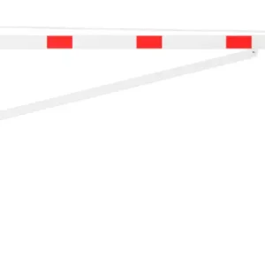 Top-Angebot Schake Drehschranke mit Auflagestütze - Schrankenbaum 100 x 50 mm OED weiß rot - 4000 mm