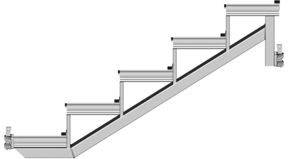 Ausverkauf Layher Allround U-Treppenwange 500 LW - 9 Stufen