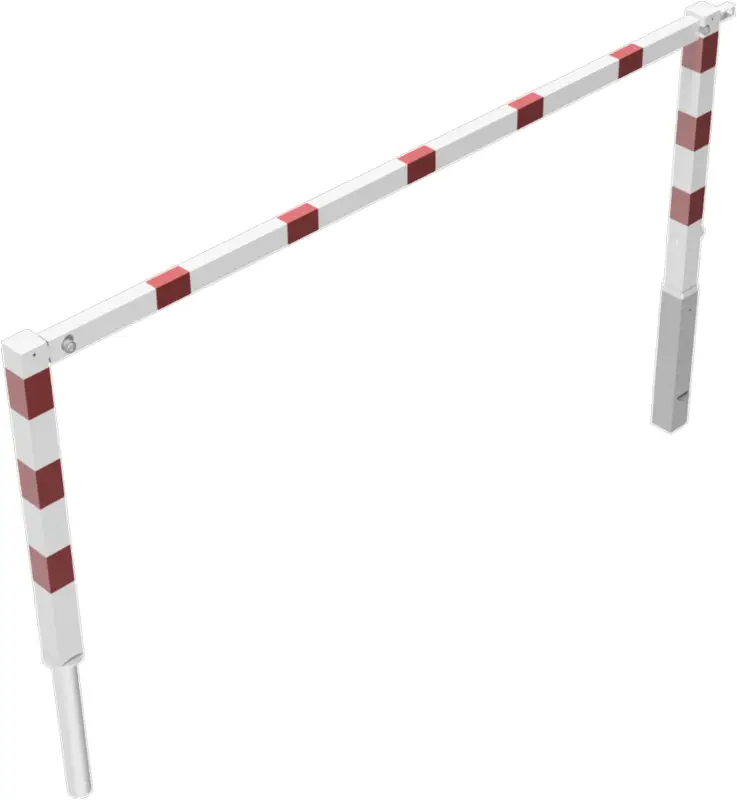 Schake Wegesperre Stahl schraubbar SD 70 x 70 mm weiß rot - 2500 x 1200 mm Highlight