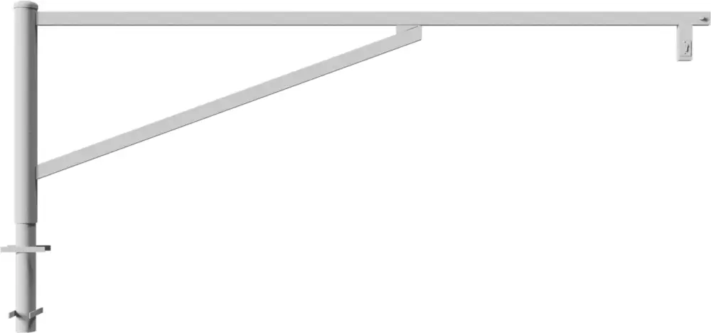 Schake Drehschranke mit 2 Auflagestützen - Schrankenbaum 60 x 40 mm OEP verzinkt - 3000 mm Top-Seller