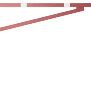 Aktuell Schake Drehschranke mit 2 Auflagestützen - Schrankenbaum 60 x 40 mm OEP rot weiß - 4000 mm