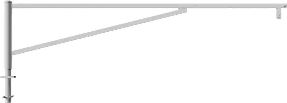 Heißes Angebot Schake Drehschranke mit 2 Auflagestützen - Schrankenbaum 60 x 40 mm OEP verzinkt - 4000 mm