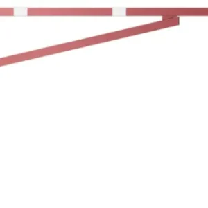 Sofort Bestellen Schake Drehschranke mit 2 Auflagestützen - Schrankenbaum 60 x 40 mm OEP rot weiß - 4500 mm