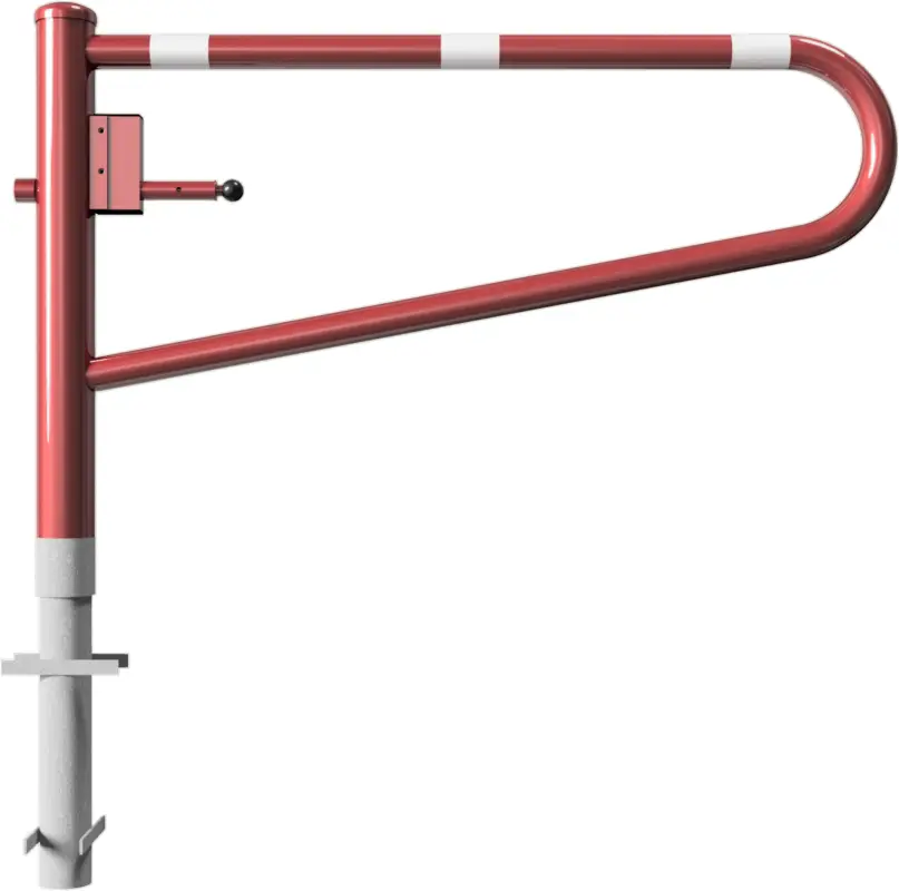 Schake Drehschranke - Schrankenbaum Ø 60 mm OEP rot weiß - 1500 mm Top-Seller