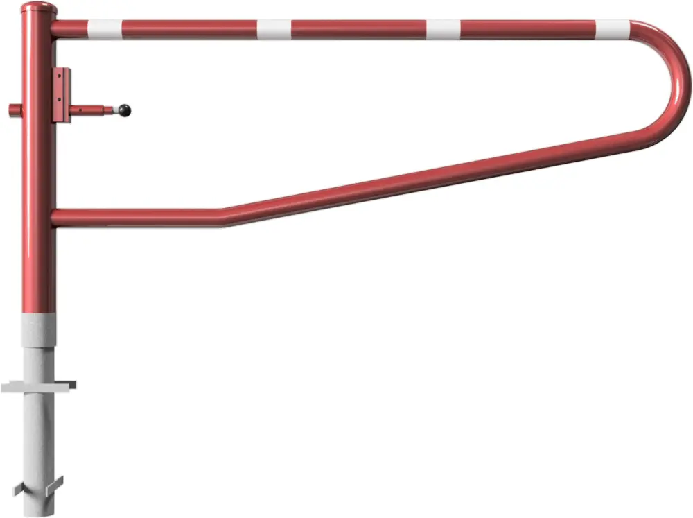 Schake Drehschranke - Schrankenbaum Ø 60 mm OEV rot weiß - 2000 mm Neue Kollektion