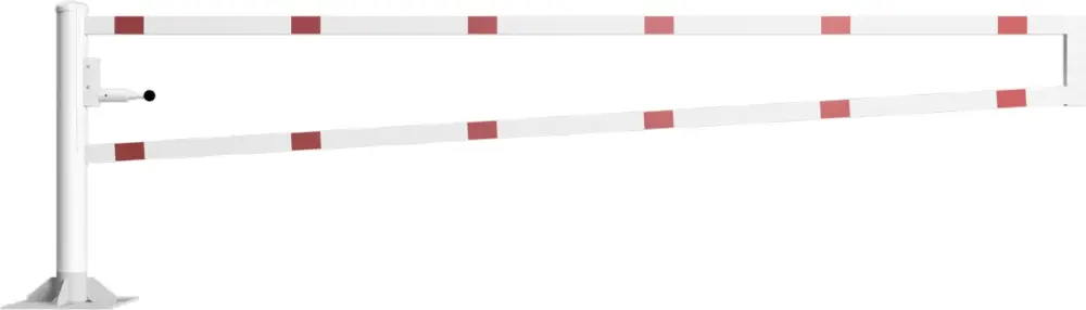 Neu Schake Drehschranke - Schrankenbaum 60 x 40 mm ODV weiß rot - 3500 mm