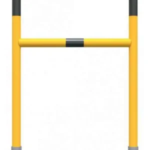 Schake Sperrbügel Stahl mit Knieholm OW Ø 48 mm gelb schwarz - 700 x 1000 mm Meistverkauft