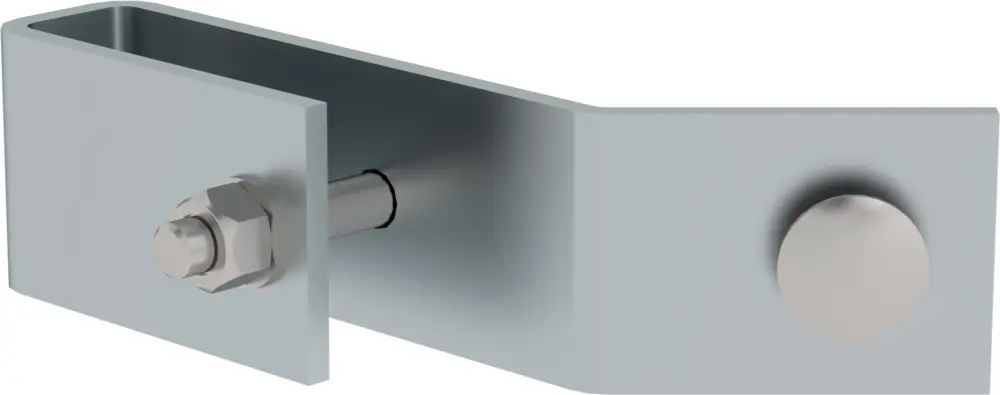 Schneller Versand Günzburger Schienenbefestigung für Leiterholm Stahl für Holm 50 x 20 mm