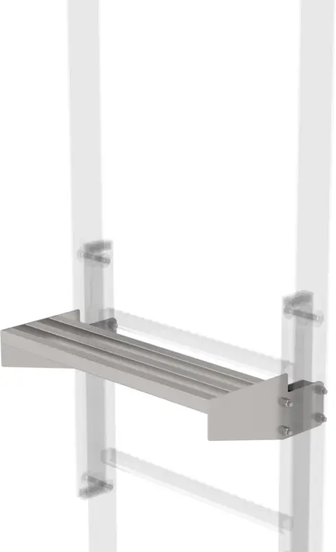 Günzburger Ausstiegstritt Edelstahl - 200 mm Neue Ware