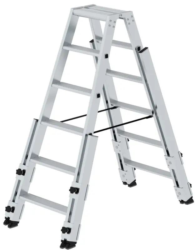 Heißes Angebot Günzburger Treppenstehleiter Alu 2x6 Stufen