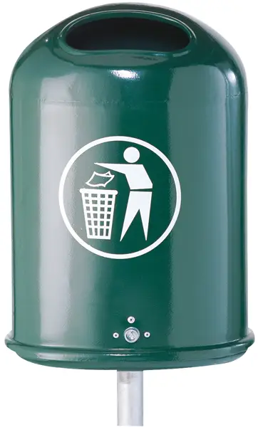 Solange Der Vorrat Reicht Schake Abfallbehälter oval SP - 45 Liter verzinkt