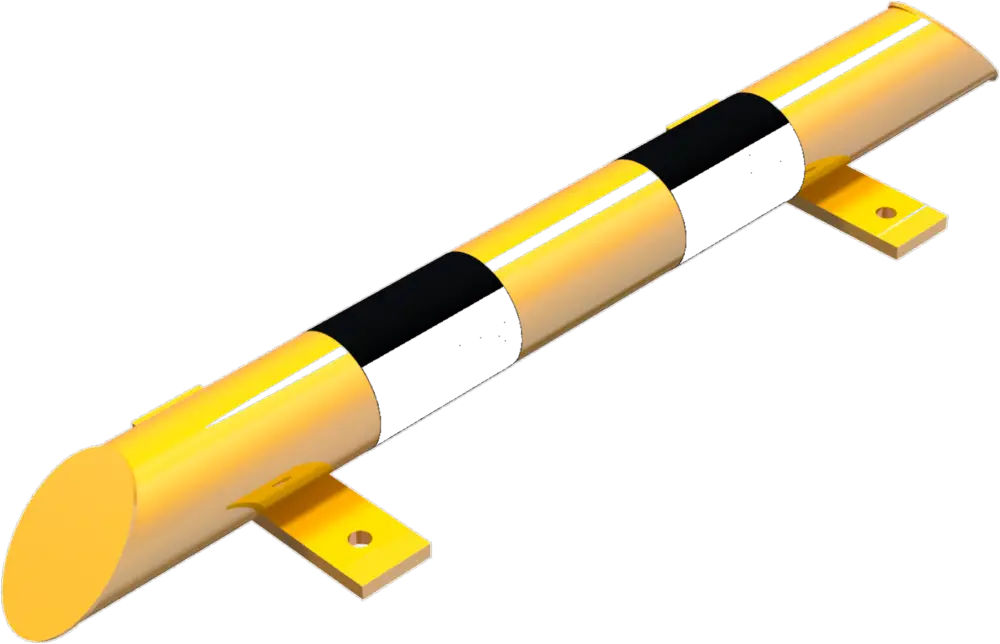 Schake Rammschutz-Balken Stahl OD Ø 76 mm gelb schwarz - 800 mm Meistverkauft