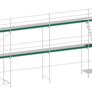 Abverkauf MJ Gerüst UNI 70 Aluminium mit Aluboden 62 m² - 10,00 x 6,20 m