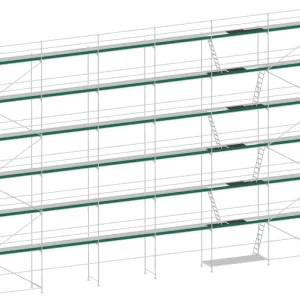 MJ Gerüst UNI 70 Aluminium mit Aluboden 255 m² - 18,00 x 14,20 m Kracherpreis