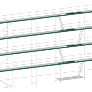 Angebot MJ Gerüst UNI 70 Stahl mit Stahlboden 153 m² - 15,00 x 10,20 m