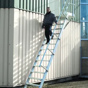 Billig euroline Podesttreppe 45° SG 12 Stufen - 800 mm