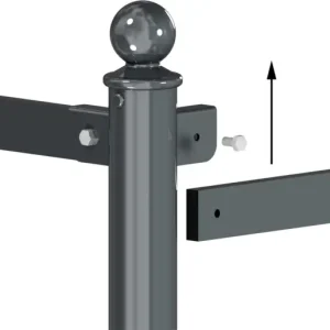 Direkt Vom Hersteller Schake Rabattengeländer Stahl Querholm 45 x 15 mm moosgrün - 1000 mm